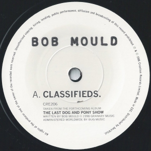 Bob Mould's 'Classifieds' b/w 'Moving Trucks'