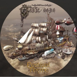 The picture disc cover for ...And You Will Know Us by the Trail of Dead's Festival Thyme EP