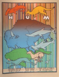 Jay Ryan's poster for the 1/1/2009 Hum concert
